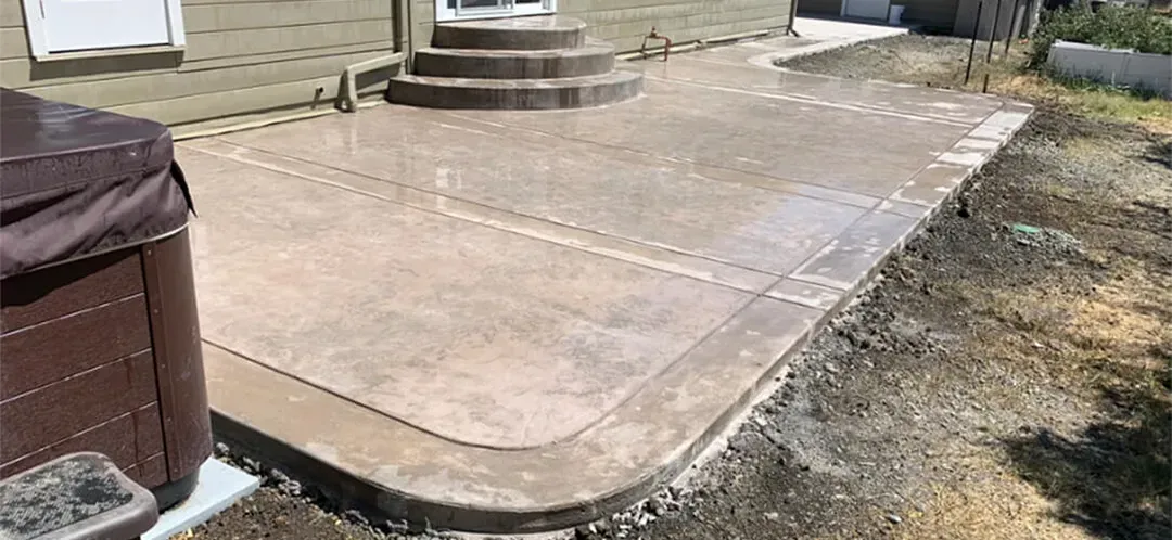 Concrete patio