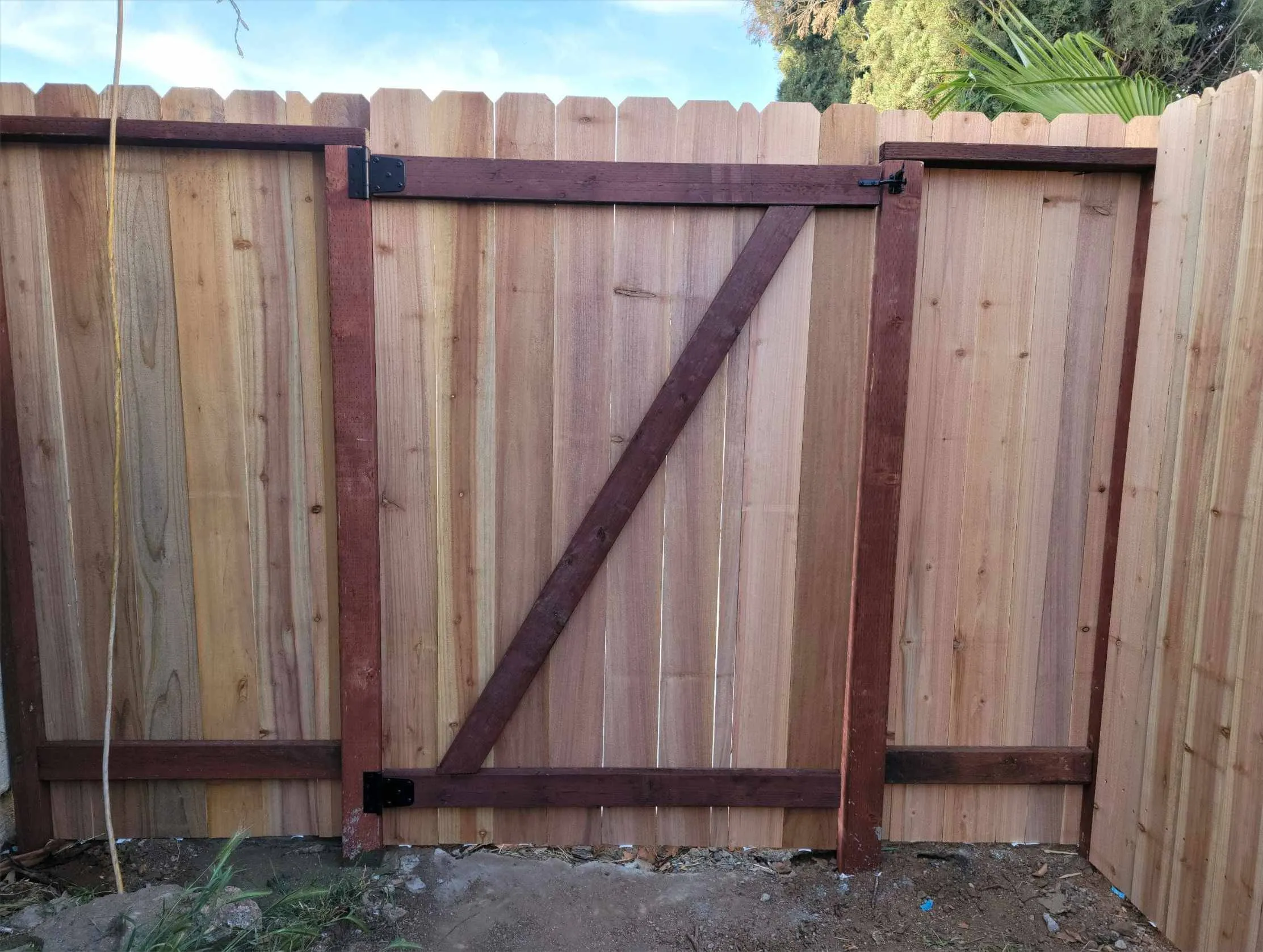 z frame wood gate